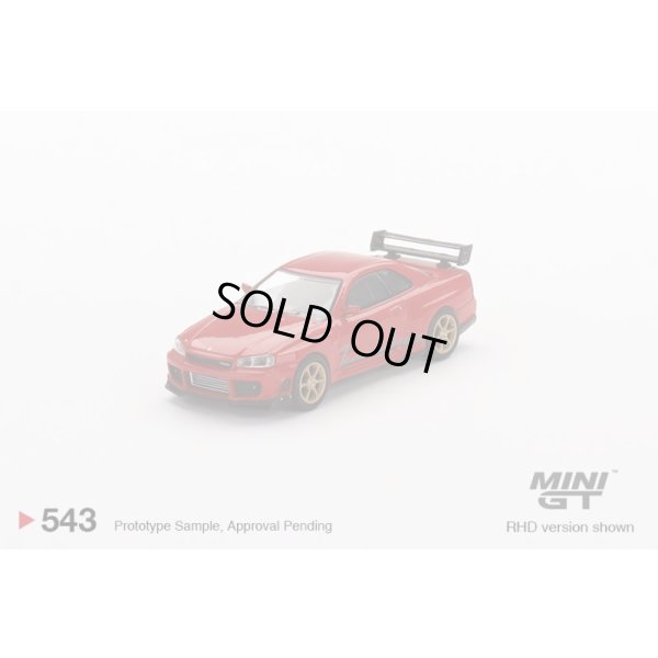画像1: MINI GT 1/64 Nissan GT-R (R34) Tommykaira R-z Red (RHD)