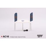 MINI GT 1/64 Paddock Service Tent Set - Martini Racing