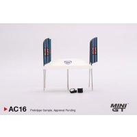 MINI GT 1/64 Paddock Service Tent Set - Martini Racing