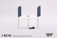 MINI GT 1/64 Paddock Service Tent Set - Martini Racing