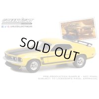 GREEN LiGHT EXCLUSIVE 1/64 1969 Ford Mustang Boss 302 (USPS): 2022 Pony Car Stamp Collection by Artist Tom Fritz