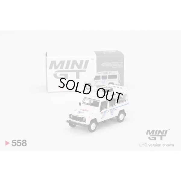 画像1: MINI GT 1/64 Land Rover Defender 110 1991 Safari Rally Martini Racing Support Vehicle (LHD)
