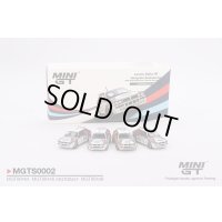 MINI GT 1/64 Lancia Delta HF Integrale Evoluzione 1992 Rally MonteCarlo Martini Racing (LHD) 4 Cars Set