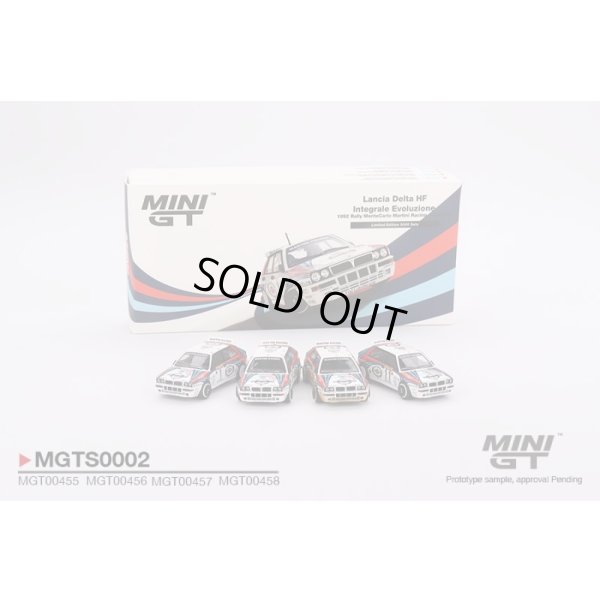 画像1: MINI GT 1/64 Lancia Delta HF Integrale Evoluzione 1992 Rally MonteCarlo Martini Racing (LHD) 4 Cars Set
