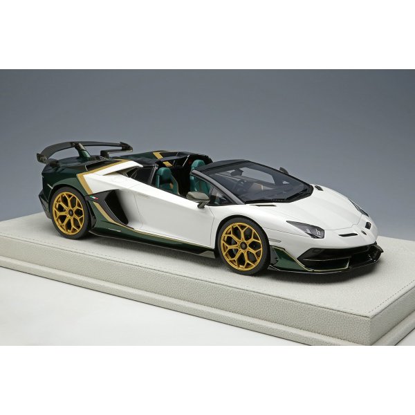 画像5: EIDOLON 1/18 Lamborghini Aventador SVJ Roadster 2020 Ad Personam 2 tone paint Pearl White / Verde Hydra Limited 100 pcs.