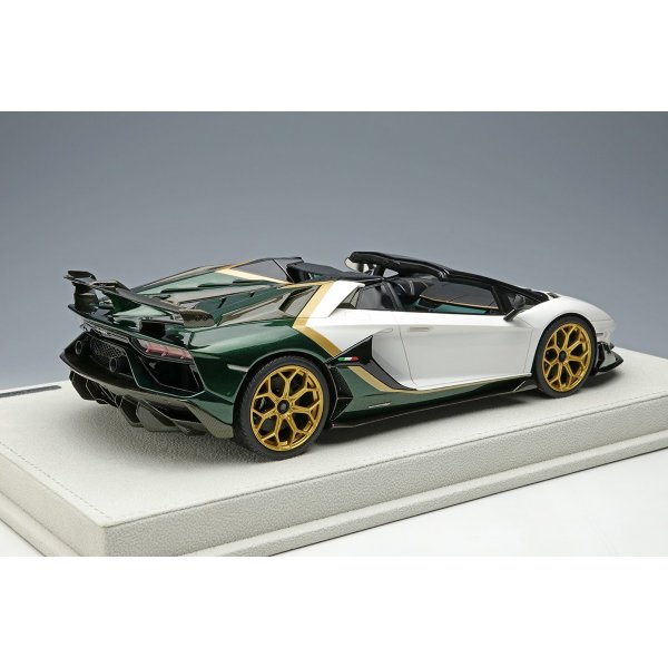 画像4: EIDOLON 1/18 Lamborghini Aventador SVJ Roadster 2020 Ad Personam 2 tone paint Pearl White / Verde Hydra Limited 100 pcs.