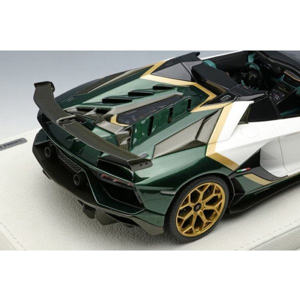 画像7: EIDOLON 1/18 Lamborghini Aventador SVJ Roadster 2020 Ad Personam 2 tone paint Pearl White / Verde Hydra Limited 100 pcs.