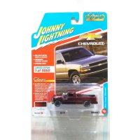 JOHNNY LIGHTNING 1/64 2002 Chevy Silverado Dark Red