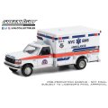 GREEN LiGHT EXCLUSIVE 1/64 First Responders - 1994 Ford F-350 Ambulance - NYC EMS HAZ TAC Ambulance