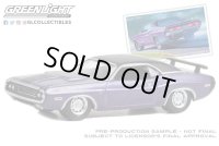 GREEN LiGHT EXCLUSIVE 1/64 1970 Dodge Challenger R/T - USPS 2022 Pony Car Stamp Collection by Artist Tom Fritz