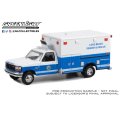 GREEN LiGHT EXCLUSIVE 1/64 First Responders 1993 Ford F-350 Ambulance Long Beach Search & Rescue, Long Beach, California