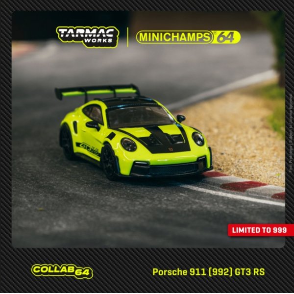 画像3: Tarmac Works 1/64 Porsche 911 (992) GT3 RS Acid Green
