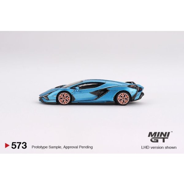 画像4: MINI GT 1/64 Lamborghini Sian FKP 37 Blu Aegir (LHD)