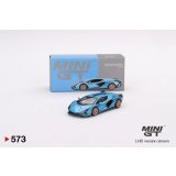 MINI GT 1/64 Lamborghini Sian FKP 37 Blu Aegir (LHD)