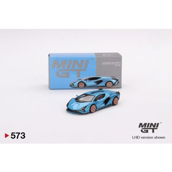 画像1: MINI GT 1/64 Lamborghini Sian FKP 37 Blu Aegir (LHD)