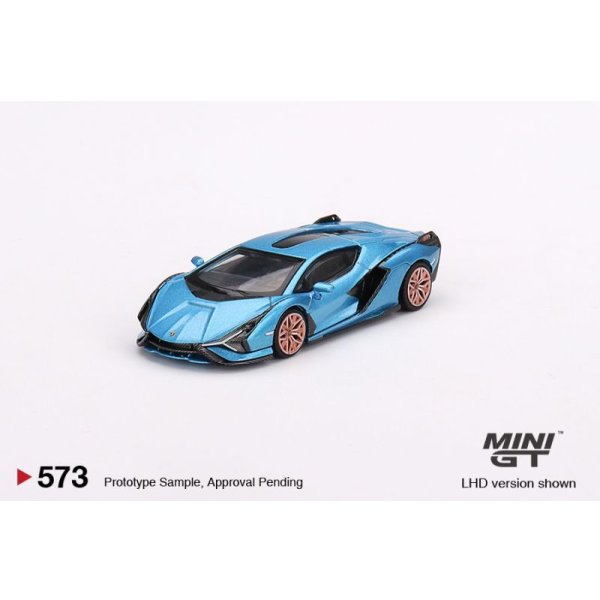 画像2: MINI GT 1/64 Lamborghini Sian FKP 37 Blu Aegir (LHD)
