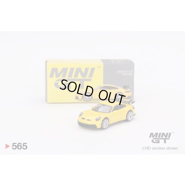 画像1: MINI GT 1/64 Porsche 911 (992) GT3 Racing Yellow (LHD)