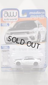 auto world 1/64 2021 Dodge Charger White Knuckle/Black
