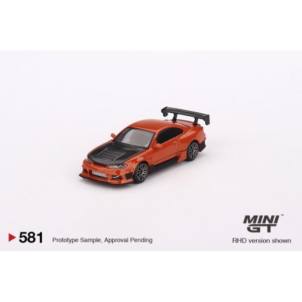 画像1: MINI GT 1/64 Nissan Silvia S15 D-MAX Metallic Orange (RHD)
