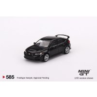 MINI GT 1/64 Honda Civic Type R 2023 Crystal Black Pearl W/ Advan GT Wheel (RHD)