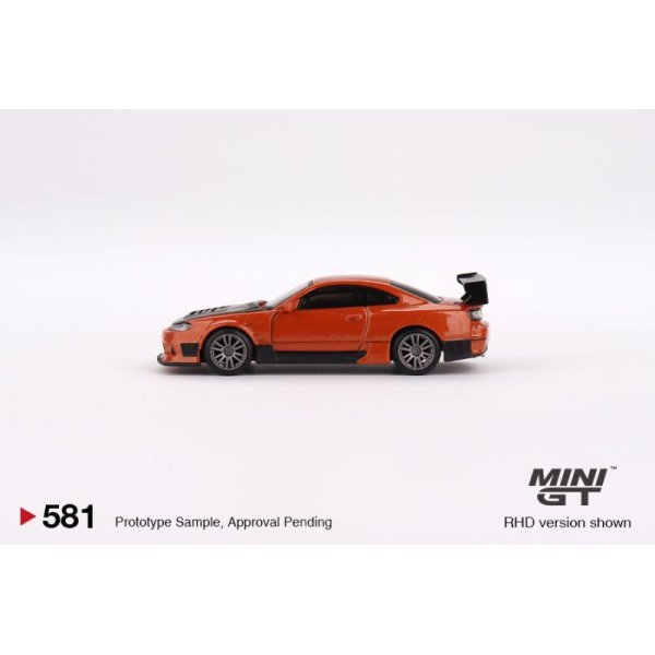 画像3: MINI GT 1/64 Nissan Silvia S15 D-MAX Metallic Orange (RHD)