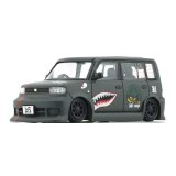 BM Creations 1/64 Toyota 2000 bB Matt Green P40 Tiger Pattern (RHD)