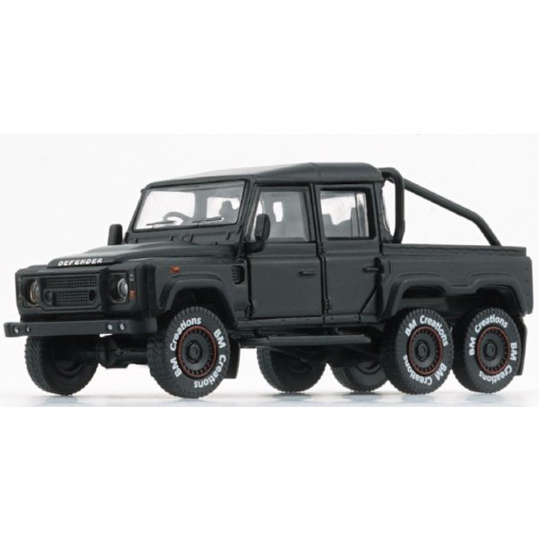 画像2: BM Creations 1/64 Land Rover Defender 110 Pickup 6x6 2016 with Accessories Matte Black RHD
