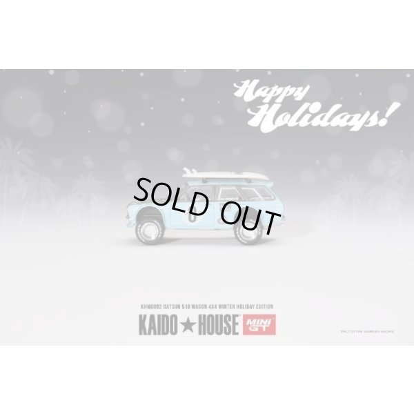 画像2: MINI GT 1/64 Datsun KAIDO 510 Wagon 4x4 Winter Holiday Edition (RHD)