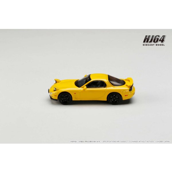 画像4: Hobby JAPAN 1/64 Mazda RX-7 (FD3S) TYPE RS-R / Rotary Engine 30th Anniversary Limited Sunburst Yellow