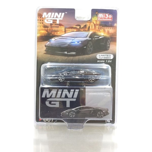画像1: MINI GT 1/64 Lamborghini Countach LPI 800-4 Nero Maia (Black) [Blister Package]