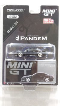 MINI GT 1/64 Rocket Bunny Nissan Silvia (S15) Black Pearl (RHD) [Blister Package]