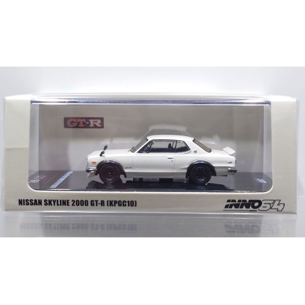 画像1: INNO Models 1/64 Nissan Skyline 2000 GT-R (KPGC10) White