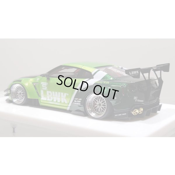 画像3: EIDOLON 1/43 LB WORKS GT-R Type 2 Racing spec Giallo Verde Pearl and Dark Green Tow-tone color Limited 35 pcs.