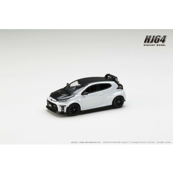 画像2: Hobby JAPAN 1/64 Toyota GRMN YARIS Circuit Package Platinum White Pearl Mica