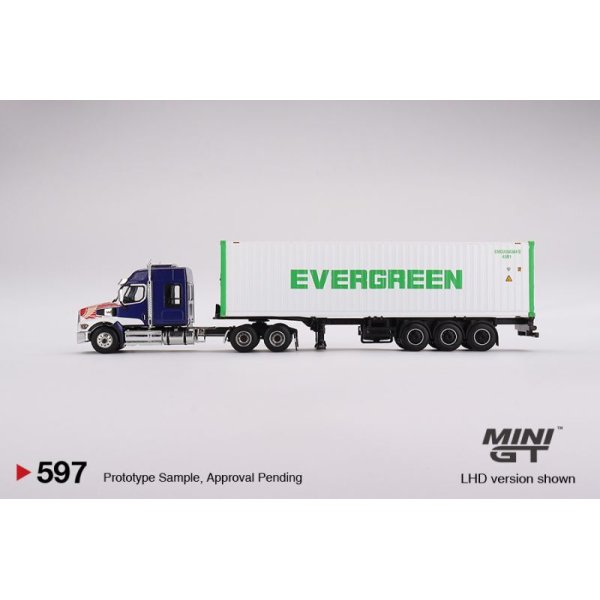 画像3: MINI GT 1/64 Western Star 49X 40ft Reefer Container "Evergreen" (LHD)