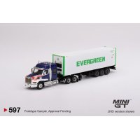 MINI GT 1/64 Western Star 49X 40ft Reefer Container "Evergreen" (LHD)