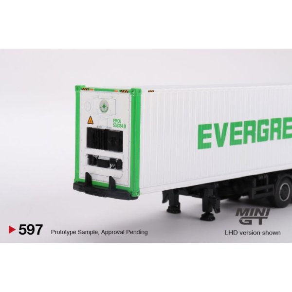 画像4: MINI GT 1/64 Western Star 49X 40ft Reefer Container "Evergreen" (LHD)