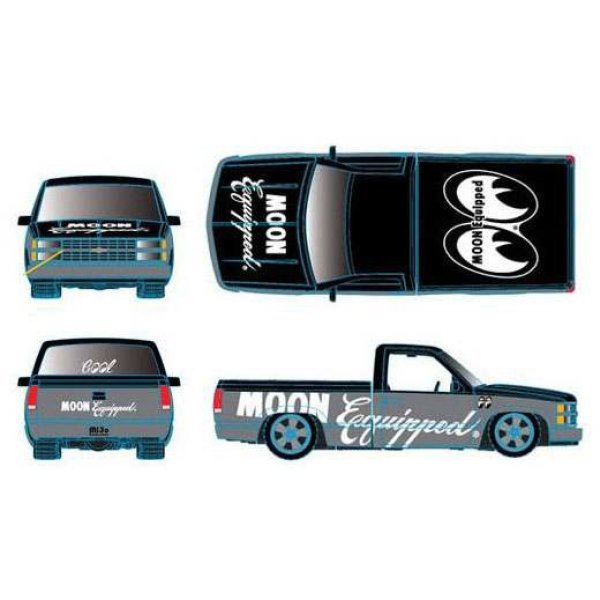 画像5: M2 Machines 1/64 1990 Chevrolet C1500 Silverado Gray/Black MOON Equipped
