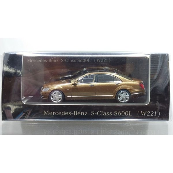 画像1: MOTORHELIX 1:64 Mercedes Benz S Class S600L W221 Brown/Beige Interior
