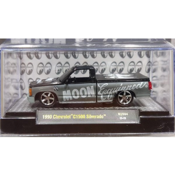 画像4: M2 Machines 1/64 1990 Chevrolet C1500 Silverado Gray/Black MOON Equipped