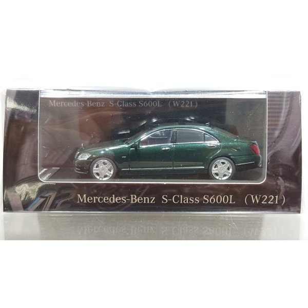 画像1: MOTORHELIX 1:64 Mercedes Benz S Class S600L W221 Dark Green/Black Interior