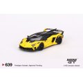 MINI GT 1/64 LB-Silhouette WORKS Lamborghini Aventador GT EVO Yellow (LHD)