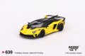 MINI GT 1/64 LB-Silhouette WORKS Lamborghini Aventador GT EVO Yellow (LHD)