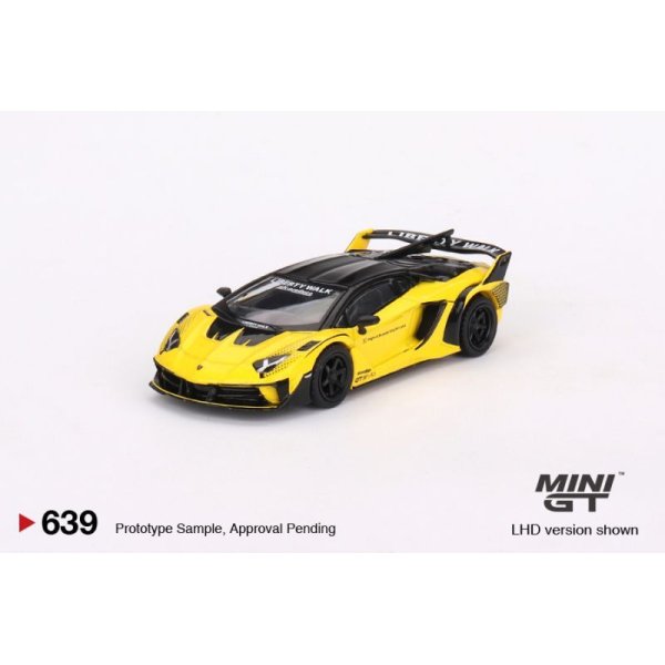 画像1: MINI GT 1/64 LB-Silhouette WORKS Lamborghini Aventador GT EVO Yellow (LHD)