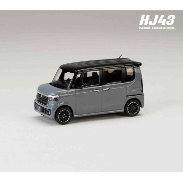 画像2: Hobby JAPAN 1/43 Honda N-BOX CUSTOM Slate Gray Pearl & Black