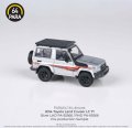 PARAGON 1/64 Toyota Land Cruiser 71 2014 Silver (RHD) with roof rack