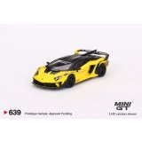 MINI GT 1/64 LB-Silhouette WORKS Lamborghini Aventador GT EVO Yellow (RHD)