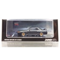 INNO Models 1/64 Nissan Skyline GT-R (R32) Matte Black The Diecast Company Special Edition