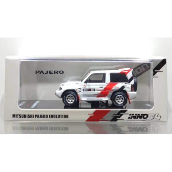 画像1: INNO Models 1/64 Mitsubishi Pajero Evolution "RALLIART" White