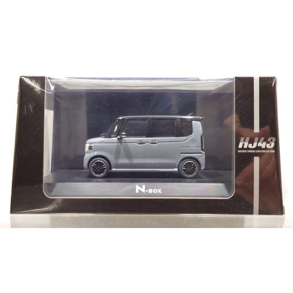 画像1: Hobby JAPAN 1/43 Honda N-BOX CUSTOM Slate Gray Pearl & Black